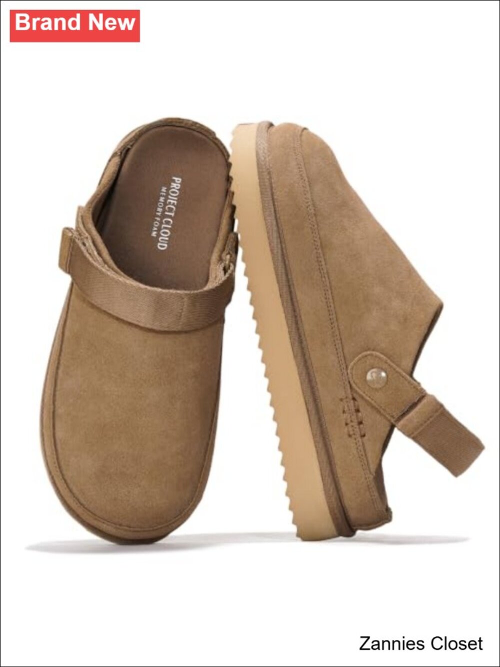 ✨Project Cloud 100% Genuine Leather Platform Mule Clogs Women Fall Shoes